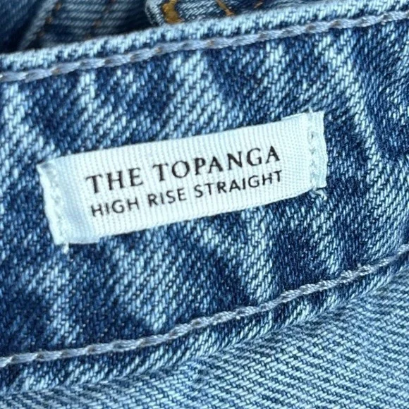 RAILS The Topanga High Rise Straight Leg Distressed Ripped Jeans Womens Size 29 - Picture 10 of 13